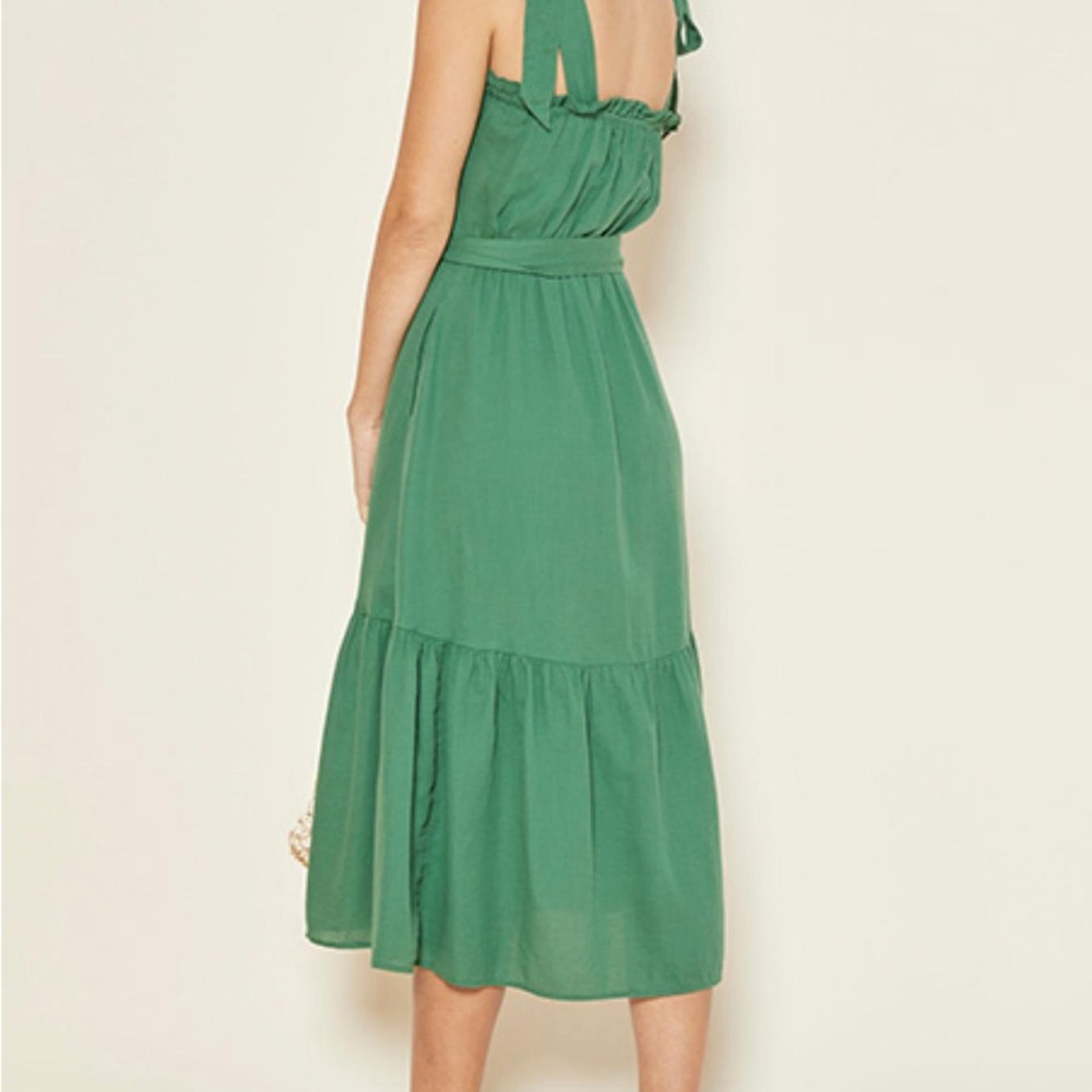 Outerknown “Oasis” Green Sleeveless Midi dress